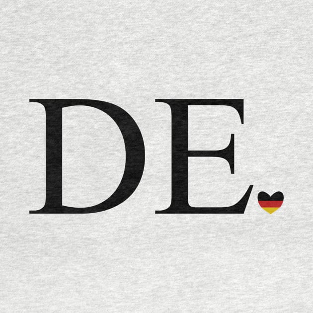 DE with German Flag Heart by PandLCreations